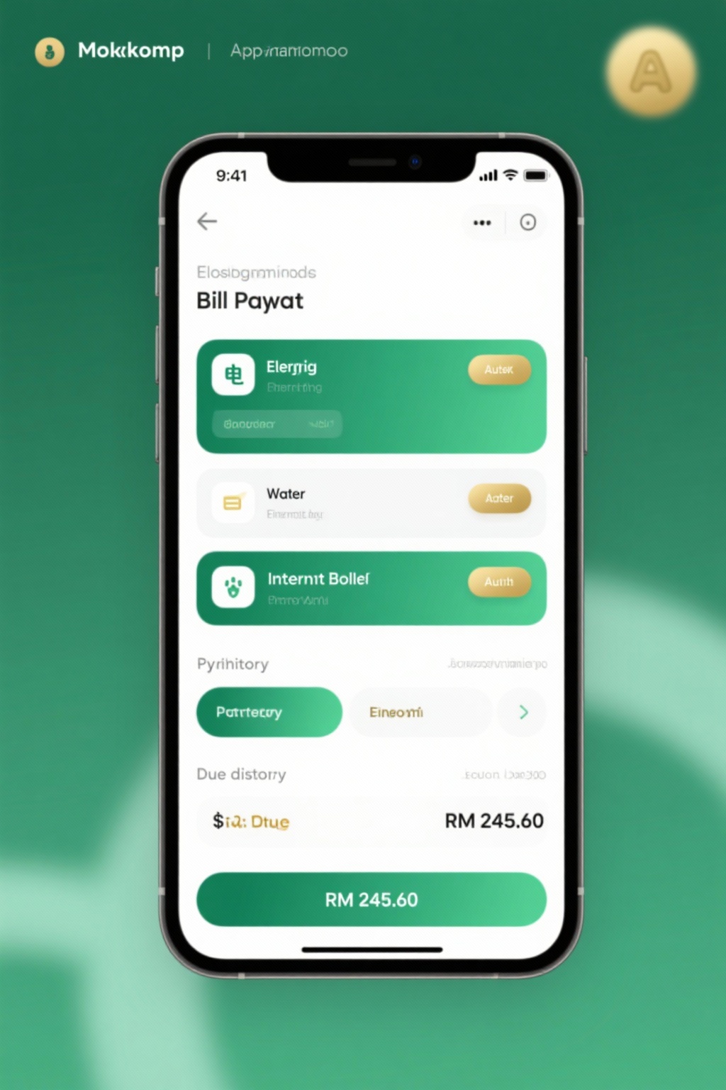 BillBard smart bill management interface showing payment reminders and bill tracking